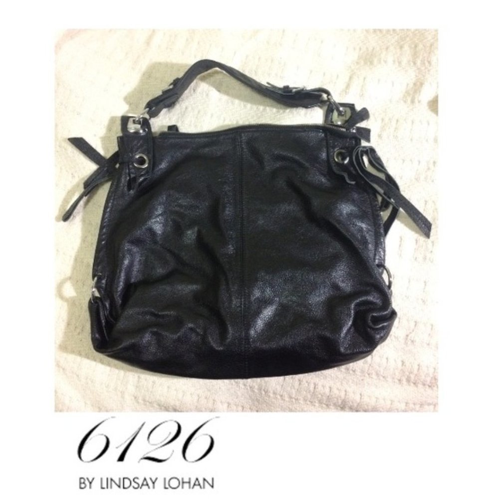 SALE- 6126 by Lindsay Lohan Large Black Bag